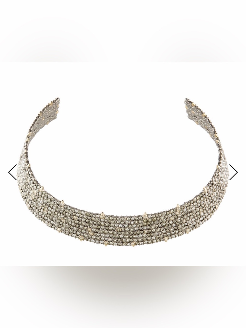 Alexis Bittar Crystal Lace Choker Necklace Vintage